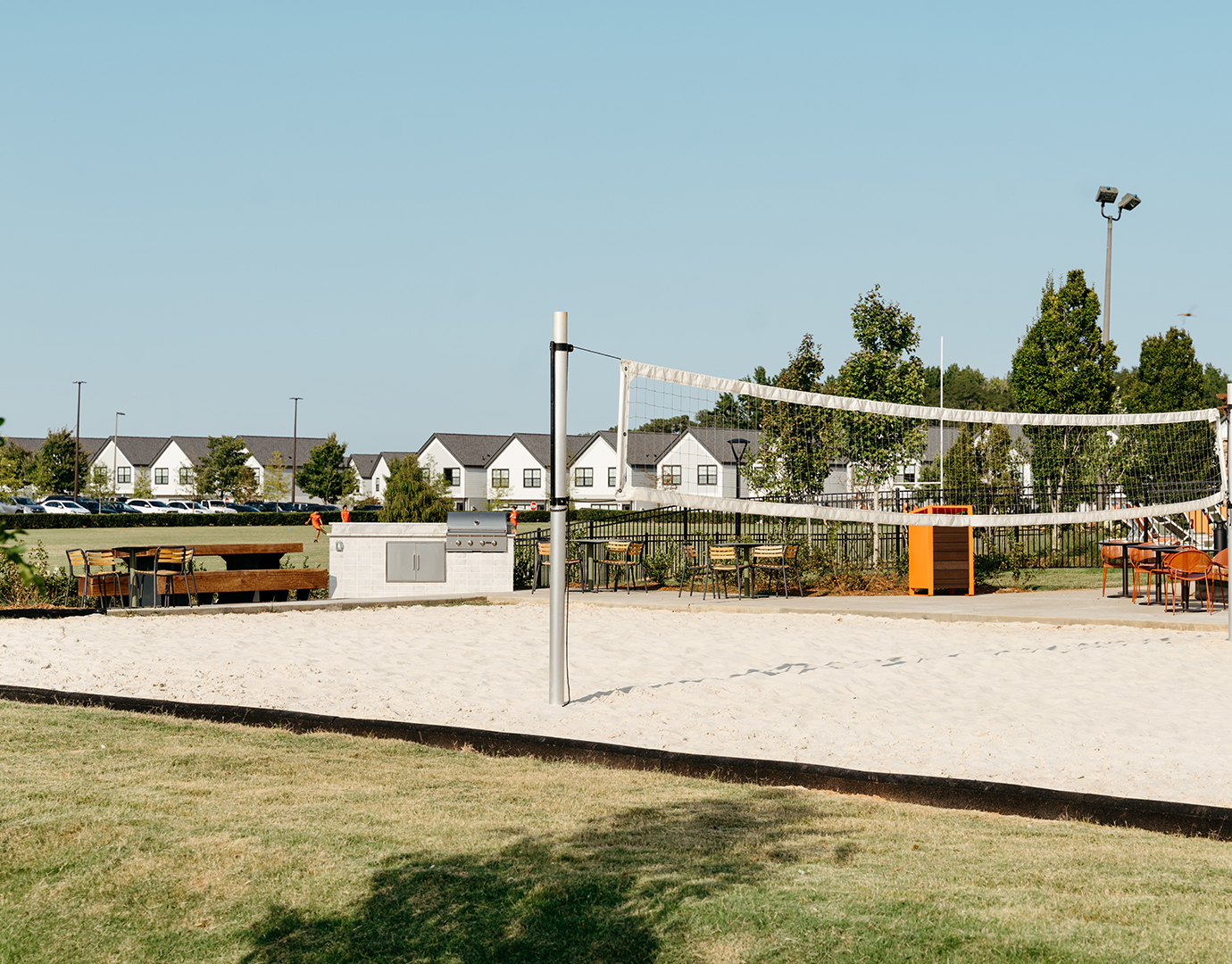 sand volleyball court