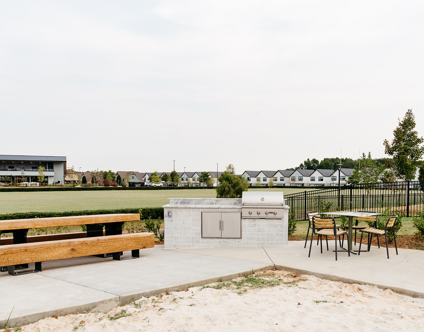 outdoor grilling station