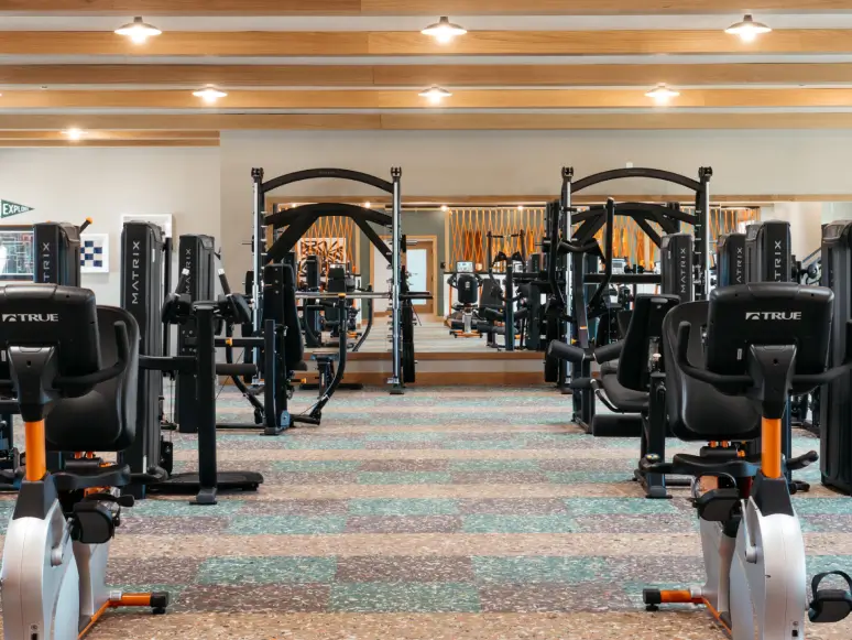 Modern fitness center