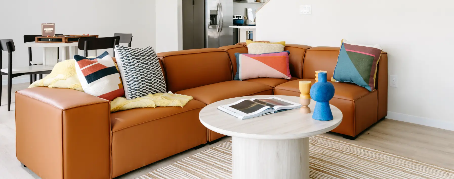 Furnished apartment living room