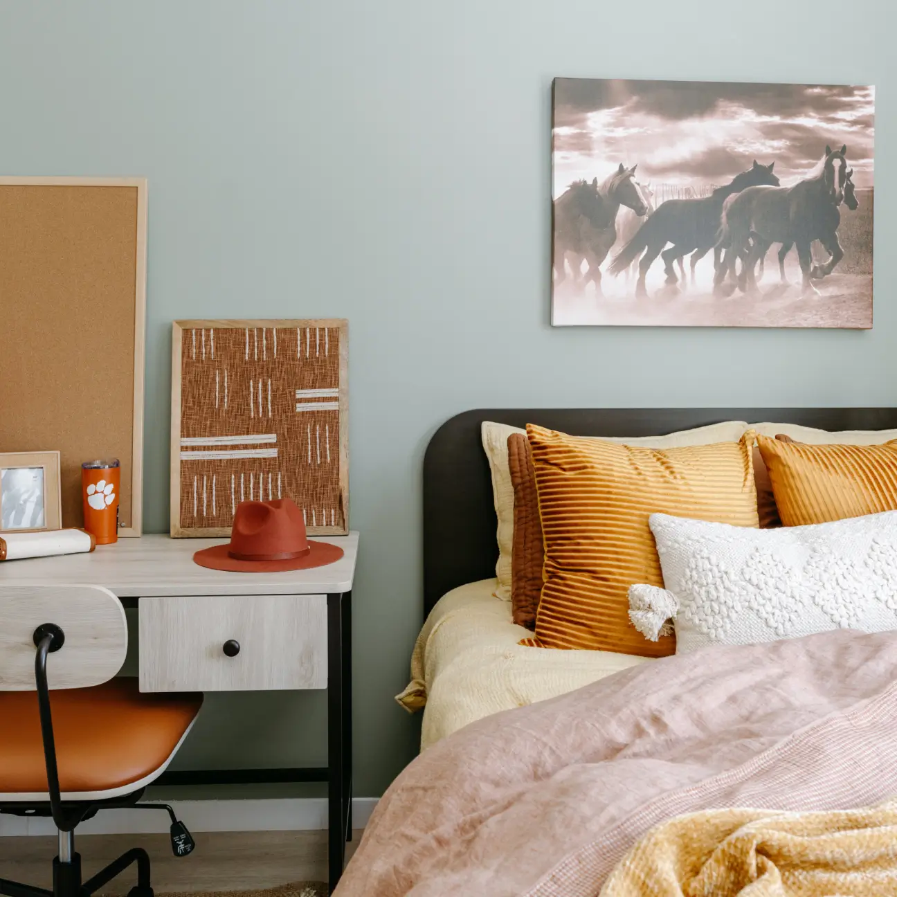 furnished bedroom