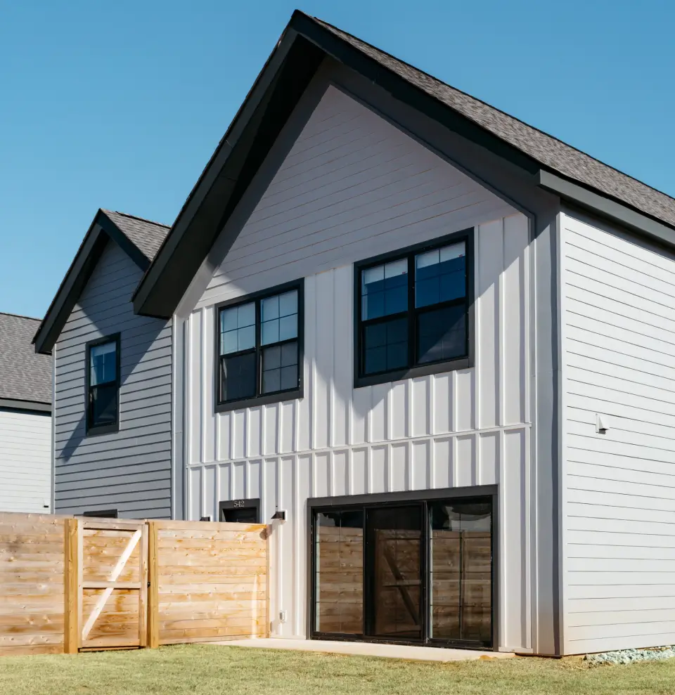 exterior of a townhome
