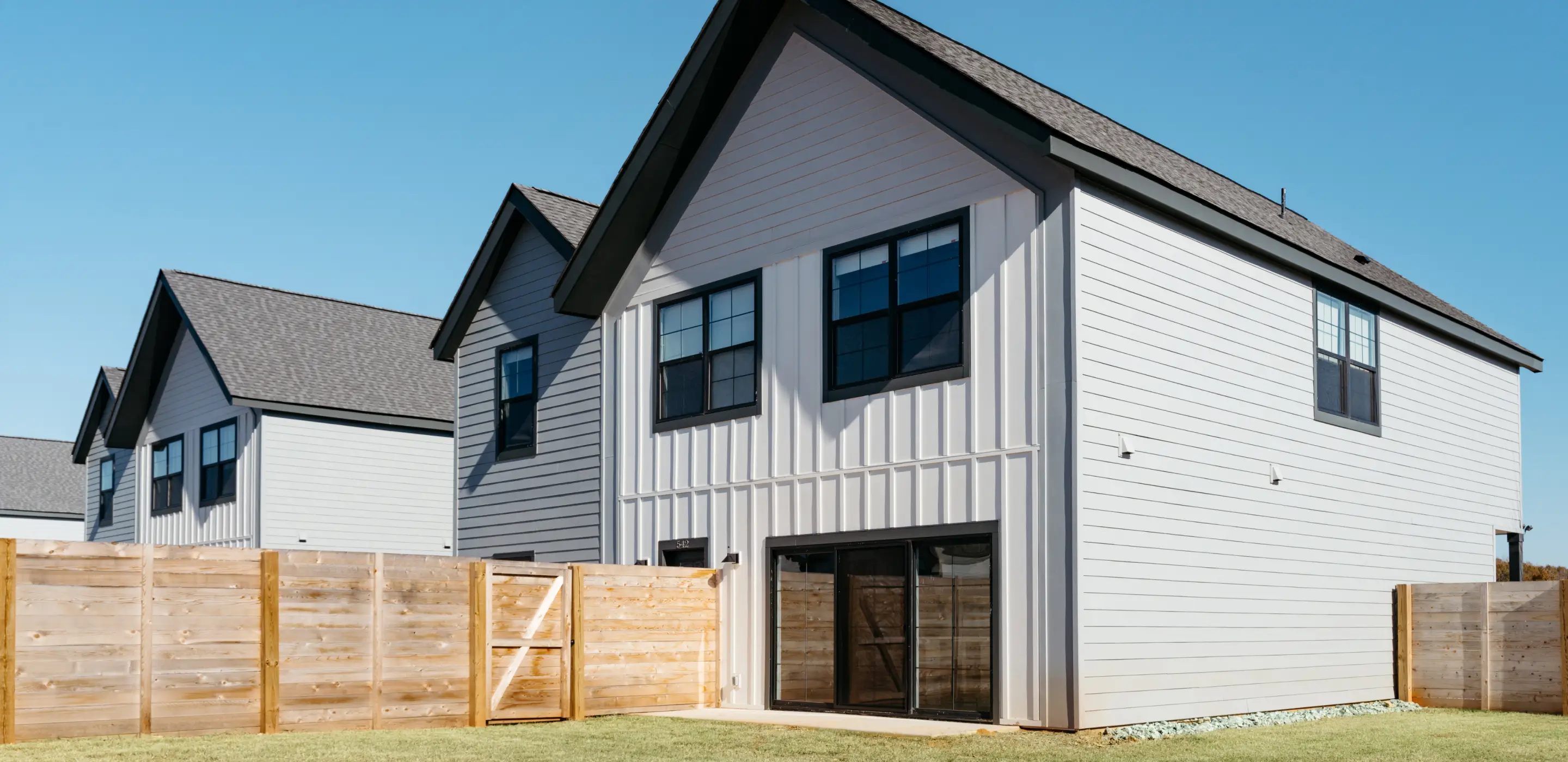 exterior of a townhome
